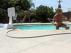 Naked Pool Basketball.