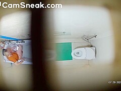 IPCAM - Big ass blonde fingering in bathtub