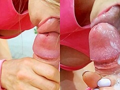 Pov: My Barbie Milf Neighbor Sucks My Cock And Balls Till Cumshot In Her Mouth. This Whore Likes To 
