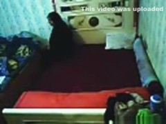 Voyeur tapes an arab hijab girl having missionary sex with a guy on the bed