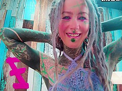 Inked Alternative Slut Fucked Raw And Filled With Cum Post-interview