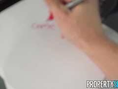 PropertySex Petite Blond Anastasia Knight Fucks Roomate