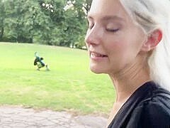 Eva Elfie - Sucking Off Strangers Penis Inside New York Central Park To Let Him Screwed Me And Cum A
