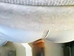 Man gropes butt with dick