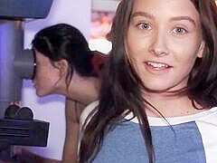 Veronica Church And Day Light - Unleash The Beast Petite Teen 18+ Jolts And Rides Giant Prick In Bro