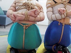 2 Chinese Crop Top Girl Gagged