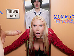 Stepmommys Stuck And Double Teamed In The Elevator With Vanessa Cage, Little Man And Axel Haze