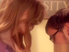 Hot Ass College Teen in skirt Oil Massage and fucked in doggystyl