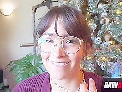 Skinny And Shy Kitty Valance Sheds Her Nerdy Nature For Cock