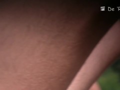 Nudist females in big hats topless on beach voyeur cam