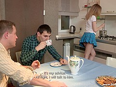 Sell Your GF - Isabel Stern - Sex dessert on a kitchen table