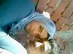Latest Paki Couple Rubi & Salim Behind Their House At Construction Side
