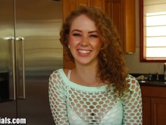 1000Facials Red head Kimber Day is full of cream!
