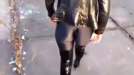 My lady looks amazing in her kinky outfit