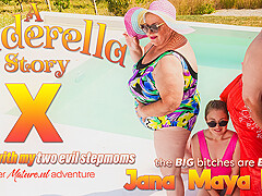 Stepdaughter Maya Must Get Down On Holiday With Her Two Evil Stepmoms Jana & Edina