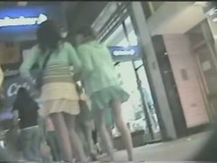 Epic public voyeur up skirt video of a white chick