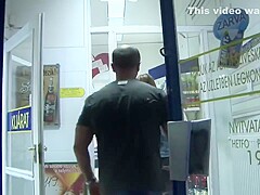 Blonde gets sex in convenience store
