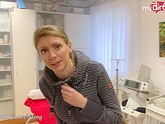 MyDirtyHobby - Doctor fucks busty blonde patient during check-up