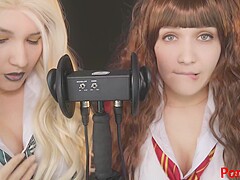 Kittyklaw Asmr - Patreon Asmr Twin - Gryffindor&slytherin - Ear Licking - Mouth Sound