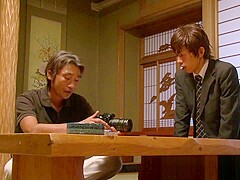 Cheating Japanese milf in negligee facialized