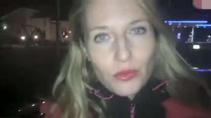 Candid Camera Woman Blows Dick and Walks with Jizz on Face
