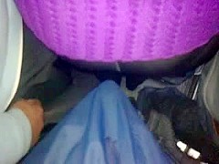 Hung she enjoying that Encoxada on the bus