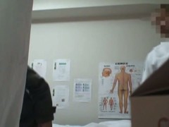 Asian cutie is with her hairy cunt under voyeur massage