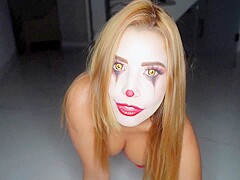 Christian Clay, Agatha Vega And Creepy Clown - Dressed As A Gets Fucked Hard By