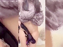 Personal shooting with a smart phone Perverted beautiful lady goes to a convenience store with a vib