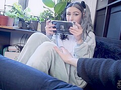 Divinely - Little Sister Masturbates For You Pov