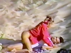 Voyeur watched a hot fuck on the sand