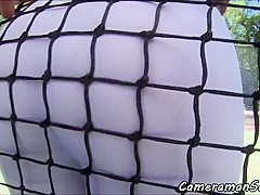 Tattooed babe pov fucked after oral