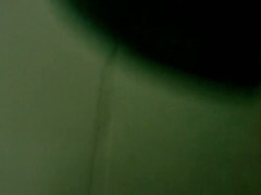 Hairy Asian pussy spread over the hole in the ground