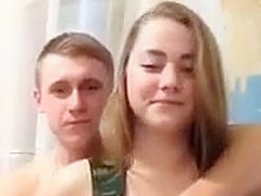 drunk russian teen showing her boobs