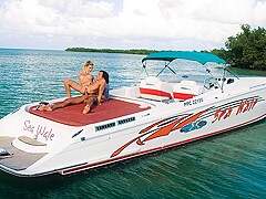 ChloГ&copy; Rides on a Boat with Two Guys She Wants to Fuck - Private Porn Sex Videos