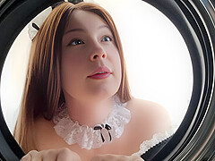 Innocent Petite Maid With Big Ass Get Stuck, Tied Up And Creampied