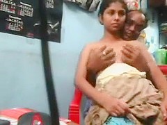 Desi Couple Getting Cozy In a Shop