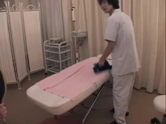Japanese teen got her cunny slammed hard after a massage