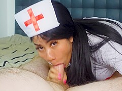 Sexy Thai - Nurse Sucks Cock With Cim