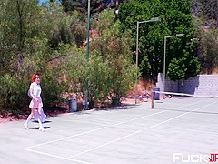 Lauren Phillips In Tennis Toes