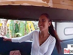 Cherry Thai - Amateur Thai Teen 18+ Cherry Pleasing A Big White Dick In A Hotel Room