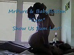 Ebony couple has hot sex