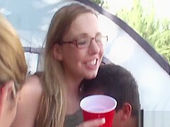 sucking on the boobs and the erect nipples