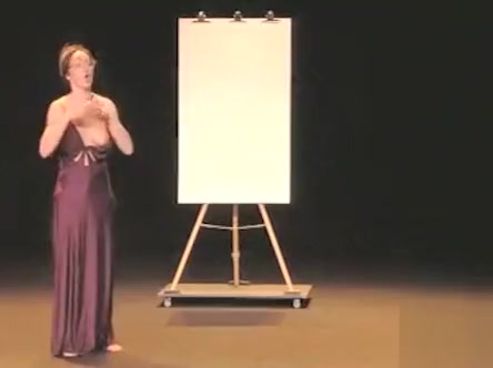 Comedian in a nightgown lets her nipple slip