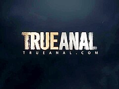 TRUE ANAL Filling teen Anastasia Knights ass with cum