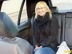 Nerdy Blonde Skunk In Glasses Gets Back At Cheating Boyfriend By Fucking Cabbie - Emily Sweet