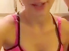 crazy hot american teens in tight leggings and skirt
