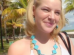 Girl Loves The Beach And Sucking Some Big Dick