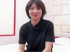 Sweet Japanese MILF takes on two hard cocks