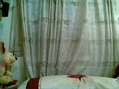 Excited Arab Girl fucking the Pillow